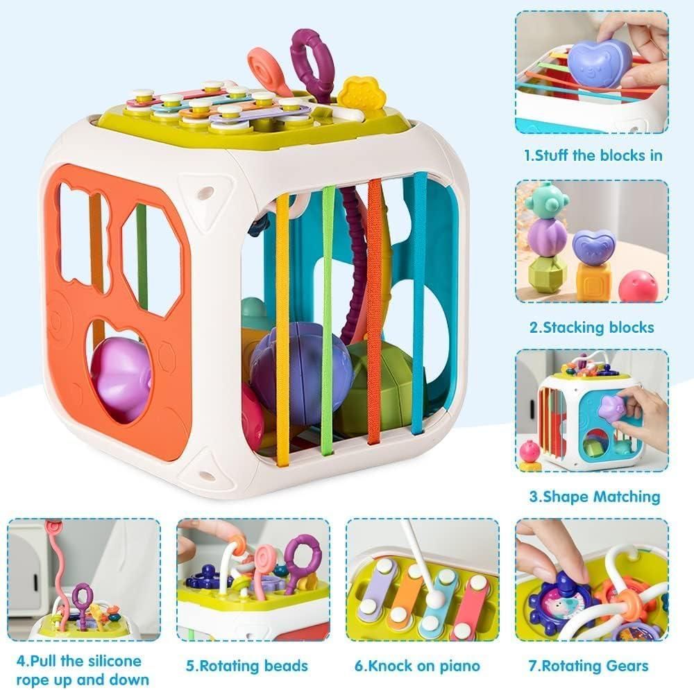 Montessori 7 in 1 Baby Sensory Toy for Kids